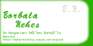 borbala mehes business card